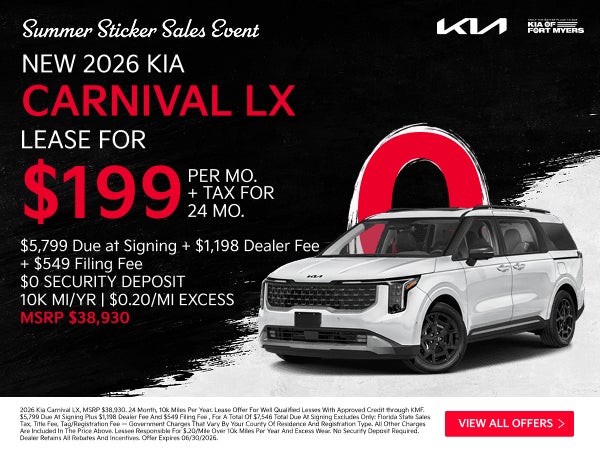 NEW 2026 KIA CARNIVAL LX